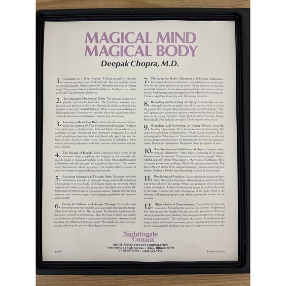 Magical mind magical body, Deepak Chopra MD mastering the mind/body connection - Picture 6 of 6